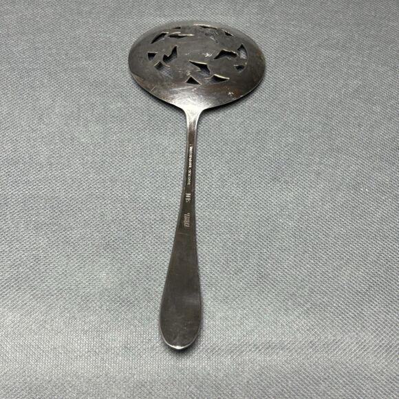 Vintage International Silver Co. IS Original Rogers Tomato Slotted Serving Spoon - Picture 2 of 10